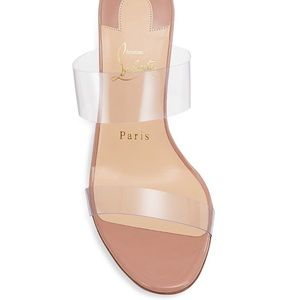Clear Strap Mules ** NO BOX. Only dust bag **NEW